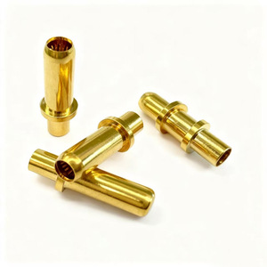 Conector Impermeable de Alta Corriente con Terminal de Resorte de Corona, Chapado en Oro, de Latón, Macho y Hembra, con Pines Conductivos de Cobre - Product Image 2