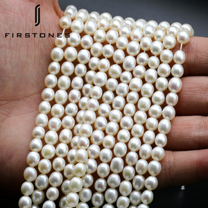 Wholesale 5-6mm Rice Pearl AAA White <strong>Beads</strong> Bulk Strand Loose Real for Women Jewelry - Product Image 2