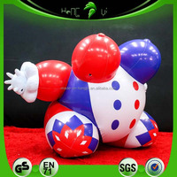 Costume de clown gonflable personnalisé en PVC brillant, costume gonflable Hongyi en tissu, costume gonflable Myrtille