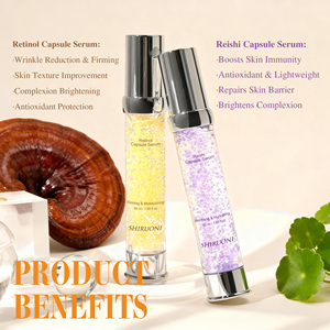 ODM OEM Thuần Chay Hữu Cơ Chống-Nhăn Thắt Chặt Linh Chi Retinol Huyết Thanh Micro Viên Nang Khuôn Mặt Tinh Chất Thiết Lập - Product Image 2