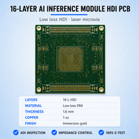 Module d'inférence IA HDI PCB - Carte PCB multicouche 16 couches, service de conception, fabrication et assemblage électronique de PCBA sur mesure