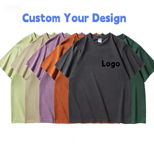 T-shirts décontractés pour hommes en coton 100% de haute qualité, manches courtes, multicolores, imprimés sur mesure, coupe classique, écologiques, tricotés 230g - Product Image 1