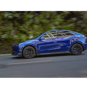 Jupe latérale de diffuseur de lèvre avant de pare-chocs de voiture de haute qualité adaptée au kit de carrosserie en fibre de carbone sèche <span class=keywords><strong>Tesla</strong></span> <span class=keywords><strong>Model</strong></span> <span class=keywords><strong>Y</strong></span> - Product Image 4