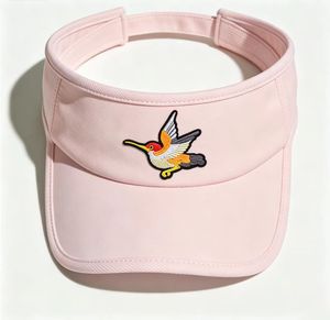 หมวกปักลายฮัมมิงเบิร์ด หมวกกันแดดแบบปรับได้สำหรับกีฬากลางแจ้ง - Product Image 5