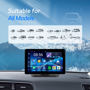 Hikity 8 pouces Android 8 cœurs Écran sans fil CarPlay 4+64G DVR GPS Android CarPlay Android Auto Prise en charge de <span class=keywords><strong>Netflix</strong></span> Youtube GPS WIFI OEM - Product Image 4