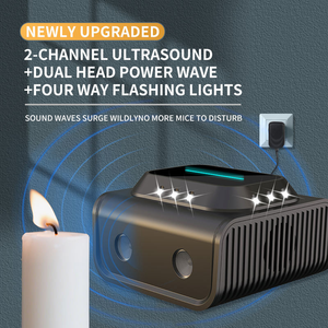 Répulsif à rongeurs ultrasonique écologique solide 2025, nouveau modèle, prise USB, 3 modes, répulsif pour souris <span class=keywords><strong>et</strong></span> écureuils d'intérieur - Product Image 5