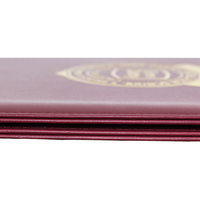 Porte-diplôme A4 en PU de marque Mondon, avec coins métalliques, tailles personnalisables, OEM, vente en gros