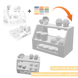 Vente flash : Boutique de crème glacée pour enfants, jeu de rôle, caissier, jouets pour enfants, cuisine interactive, jouets <span class=keywords><strong>en</strong></span> <span class=keywords><strong>bois</strong></span>, accessoires de cuisine - Product Image 5