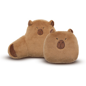 Coussin de soutien lombaire pour voiture Capybara, coussin ergonomique en peluche pour appuie-tête, pour siège auto, utilisable en toutes saisons - Product Image 5