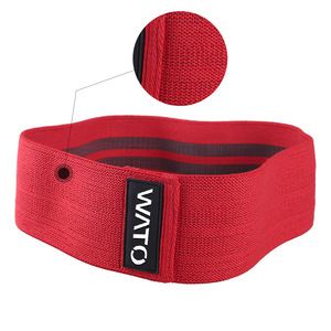 Bande de résistance pour squats et yoga, équipement de fitness élastique pour le levage des fesses, couleur rouge W-T01 - Product Image 2