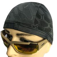 Casco de camuflaje que absorbe el sudor, ciclismo, correr, secado rápido, malla deportiva, gorra de calavera de camuflaje