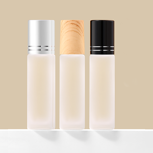 Transparent Frosted Roll-On <b>Glass</b> Bottles 10ml 15ml Screw Cap Roller for Cosmetics Skincare Diffusers <b>Packaging</b> - Product Image 4