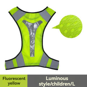 Gilet <span class=keywords><strong>di</strong></span> sicurezza riflettente da uomo e da donna per sport in bici da esterno e fibbia a sgancio rapido da corsa notturna con funzione a rete - Product Image 6
