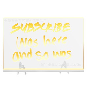 Reusable Children's Light Up Drawing Board Acrylic DIY Writing Board With Pen Erasable Toy 20x30cm For Kids - Product Image 5