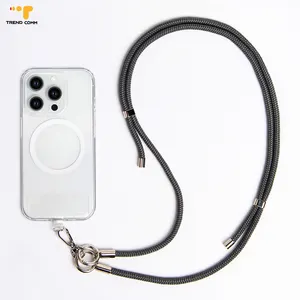 Universal Mobile Cell Accessories 2 Usages Crossbody Neck Wrist Strap Lanyard Holder Patch With Phone Case For IPhone 15 X XS
