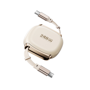 Cavo di ricarica USB C retrattile da 240W, portatile, con 4 lunghezze fisse, da USB C a USB C, per ricarica rapida e trasferimento dati, per iPhone e <span class=keywords><strong>Samsung</strong></span> - Product Image 1