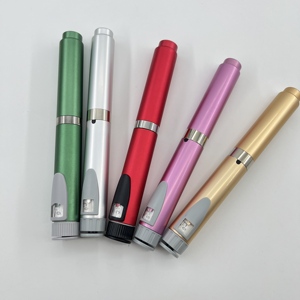 Precision Machined Metal Reusable Injection <b>Pen</b> Fit 3ml Glass Cartridge Adjustable Dose Refillable Smooth Push Metal Dose <b>Pen</b> - Product Image 6