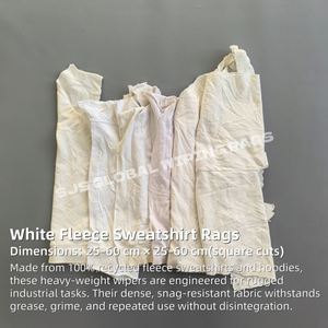 Chiffons en polaire blancs pour nettoyage industriel, chiffons en coton imprimés, chiffons en coton blancs 10 kg, chiffons en coton 1,5 kg - Product Image 2
