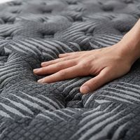 Matelas hybride à motif zèbre, design moderne, épaisseur 25 cm, respirant, durable, exporté de l'usine du Guangdong pour les chambres d'hôtes