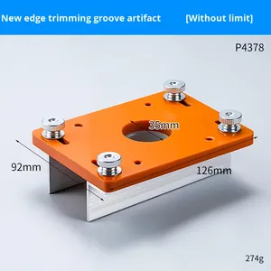 DIY Brushless Wood Trimmer 2-in-1 Woodworking Slotting <strong>Tool</strong> with Guide Thickened Round &amp; <strong>Square</strong> Corner Grooving Machine OEM - Product Image 6