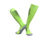 Jeunes enfants hommes taille rose vert jaune Football Scrunch chaussettes sport longues vente en gros Football athlétique chaussettes de Compression
