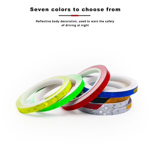 RIDERACE Pegatinas Reflectantes <span class=keywords><strong>para</strong></span> Bicicleta, Cinta Adhesiva Fluorescente Visual de Color, Pegatina de Advertencia de Seguridad <span class=keywords><strong>MTB</strong></span> <span class=keywords><strong>para</strong></span> Ciclismo Nocturno al Aire Libre - Product Image 3