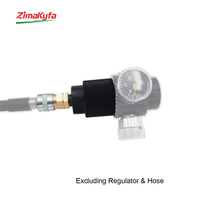 Adaptador de Regulador de Tanque HPA para Paintball, Rosca 0.825-14 NGO G1/2-14 a Acoplador de Desconexión Rápida Airsoft Macho-Hembra - Product Image 2