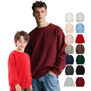 Sudadera con Capucha Personalizada de 350g, 100% Algodón, Cuello Redondo Holgado, Moderna, de Manga Larga, para Padres e Hijos, para Otoño e Invierno, Transfronteriza - Product Image 1