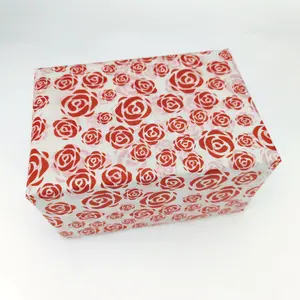 Kertas Pembungkus Kado Bunga Merah Besar Gulungan Kertas untuk Hari Valentine
