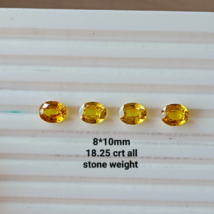 พลอยแซฟไฟร์สีเหลืองคุณภาพพรีเมียม ผลิตในห้องปฏิบัติการ รูปทรงหลากหลาย ตัดตามสั่ง ความใสสูง สำหรับทำเครื่องประดับ งานแฮนด์เมด - Product Image 3