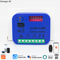 Ouvre-porte de garage WiFi 2CH 433-900MHz, télécommande 9-30V, fonctionne avec l'application Tuya, contrôleur intelligent marche/arrêt, domotique