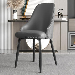 Chaises de salle à manger modernes nordiques dorées, en cuir et métal, pour intérieur, mobilier de maison de luxe, vente en gros pour restaurants et salles à manger - Product Image 3