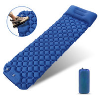 Matelas de couchage gonflable Compass 4 saisons, imperméable, ultraléger, compact, avec pompe intégrée, TPU/Nylon, portable, pour le camping en plein air