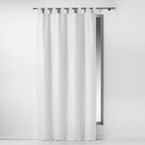 ESSENTIEL LINE - Rideau à œillets en polyester uni 140x260cm blanc - Product Image 1