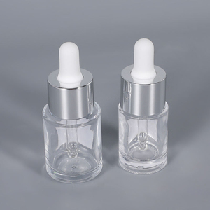 Wholesale 30ml 50ml 100ml Cylinder Clear Thick Bottom Serum Glass <b>Bottle</b> with Dropper Cap Empty for Skincare Cosmetic Packaging - Product Image 5