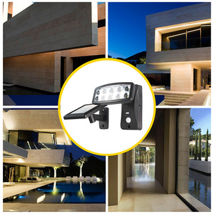 LED Solar <b>Motion</b> <b>Sensor</b> Wall <b>Light</b> Outdoor Waterproof Floodlight 6-12 Hour Lighting HJ-013 - Product Image 5