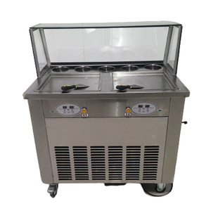 Mesa de piedra fría de Nepal Industrial para máquina para freír rollos de <span class=keywords><strong>helado</strong></span>, mejor <span class=keywords><strong>precio</strong></span>, nuevo acero inoxidable para yogur, nueces, frutas, leche - Product Image 5