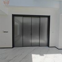 Ventana Abatible de Aluminio con Doble Acristalamiento para Viviendas, Resistente a Huracanes, con Seguridad Horizontal de Acero Inoxidable