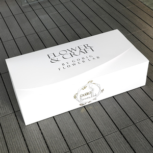 Boîte d'expédition en carton blanc personnalisée pour <span class=keywords><strong>fleurs</strong></span>, avec lamination mate et gaufrage, pour bouquets de <span class=keywords><strong>fleurs</strong></span> - Product Image 2