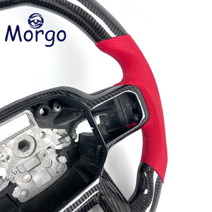 Accessoires intérieurs de voiture personnalisés, volant sport en fibre de carbone adapté à Ford Raptor F150 SVT <span class=keywords><strong>RAP</strong></span> F250 F350 - Product Image 5