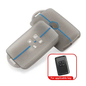 Housse de clé en silicone pour Renault Austral Kadjar Clio Megane Captur Arkana Koleos <span class=keywords><strong>Zoe</strong></span> Scenic <span class=keywords><strong>Dacia</strong></span> Sandero Logan Jogger - Product Image 4