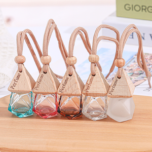 Chai treo xe hơi 8ml nhiều màu sắc hình kim cương, chai nước hoa rỗng bằng thủy tinh dùng để đóng gói nước hoa - Product Image 3