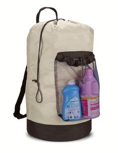 Extra Heavy-Duty Backpack <b>Laundry</b> <b>Bag</b> Large <b>Drawstring</b> <b>Bag</b> with Mesh Pocket Washable <b>Laundry</b> Backpack - Product Image 1