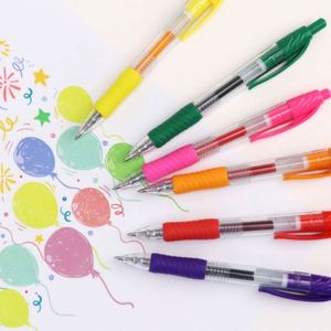 Student Gel <b>Pen</b> Set with 0.5mm/0.7mm Writing Width Blue Red Purple Green Inks Paper Material Ballpoint <b>Pens</b> - Product Image 5