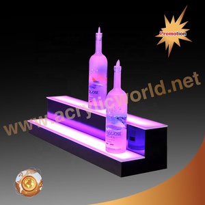 Support d'affichage de bouteilles en acrylique avec éclairage LED, présentoir lumineux pour vin et spiritueux - Product Image 3
