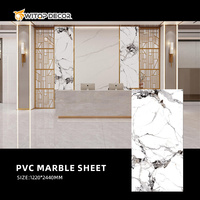 Plaque PVC Effet Marbre UV 1220 x 2440, Plaque Plastique Stratifiée UV