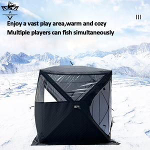 Carpa <span class=keywords><strong>de</strong></span> Pesca en Hielo Plegable, Aislada, Impermeable y Resistente al Viento, para 2-4 Personas, Portátil y Térmica - Product Image 2