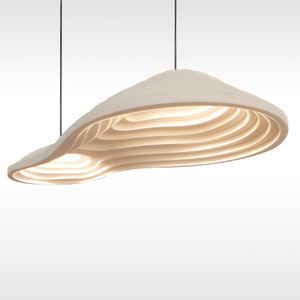 Wabi Sabi <b>Style</b> Pendant Light Oval Shape Led Light Source For Living Room And Dining Room Single <b>Head</b> Chandelier - Product Image 1
