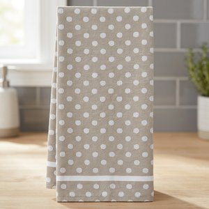 Serviettes de cuisine en coton à pois écologiques et durables de Mode Living, faciles d'entretien - Product Image 3