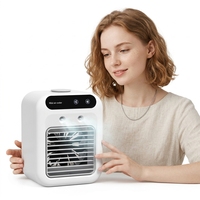 Kipas Pendingin AC Refrigerasi ABS Baru Semprotan Kristal Es Air Mini USB Pendingin Udara Desktop Kebisingan Rendah Asrama Rumah 24W